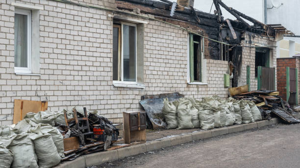 Professional Emergency Fire Cleanup technician working in Roanoke, VA